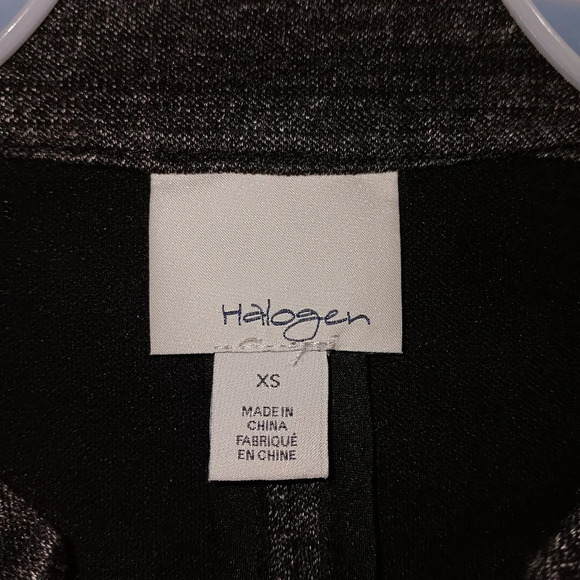 Halogen women's open blazer size XS gray long sleeve office carrier preppy - Picture 6 of 6